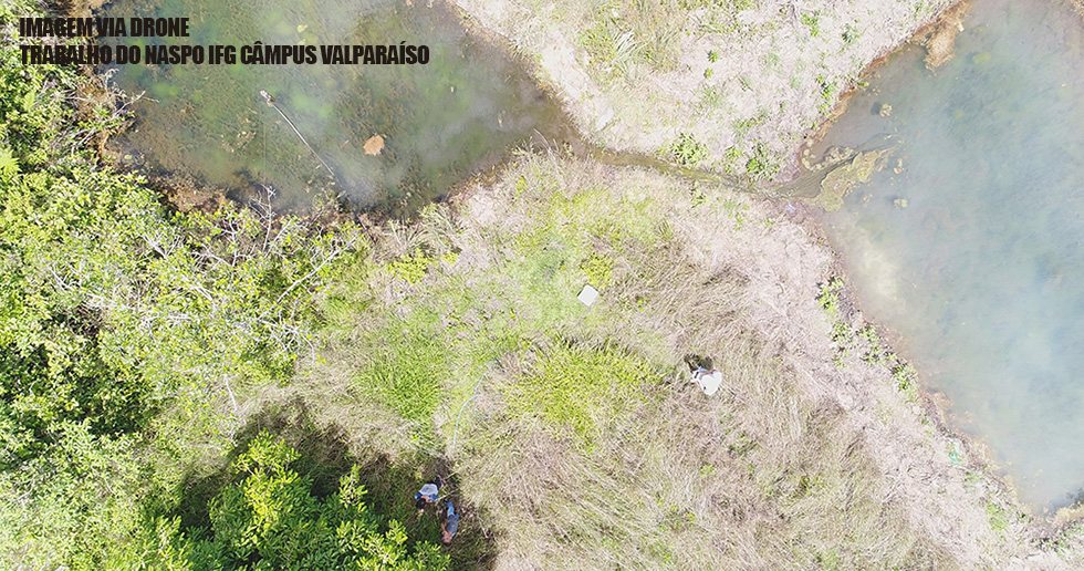 Imagem área via drone em comunidade rural Imagem área via drone em comunidade rural